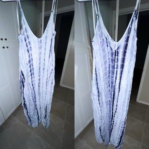 Karlie clothes Blue tie dye Maxi dress.